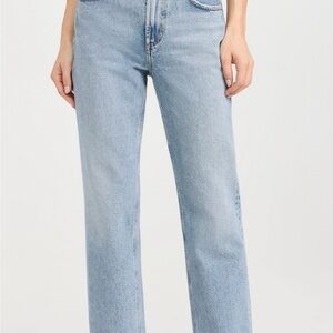 Agolde Valen Mid Rise Vintage Straight Jeans Harmonic